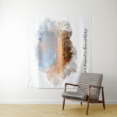 *~* Regenbogen Beach Waves Ocean Künstlerisch Flor Wandteppich (Beispiel)