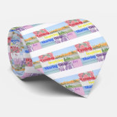 Regenbogen-Bedeutung der Leben-Wörter mit Bildern Krawatte (Gerollt)