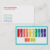 Regenbogen befestigt visitenkarte (Vorne/Hinten)