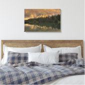 Regenbogen bei Kaskaden-Teichen Leinwanddruck (Insitu (Schlafzimmer))