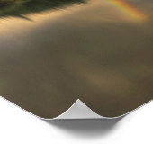 Regenbogen bei Kaskaden-Teichen Poster (Ecke)