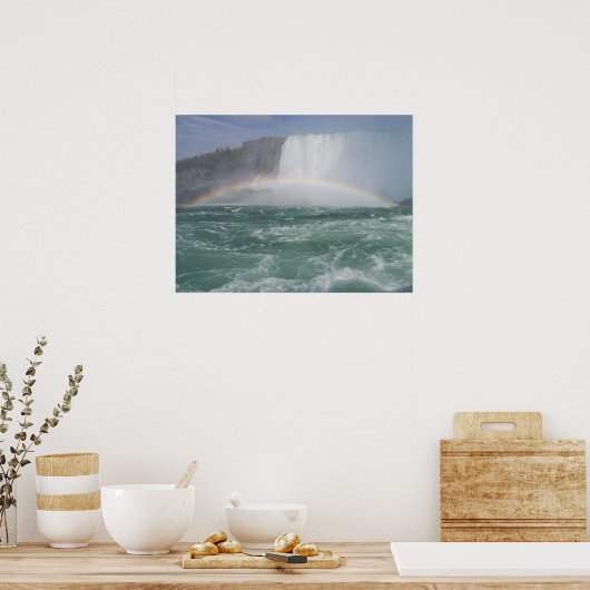 Regenbogen bei NiagaraFalls Poster (Küche)