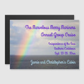 Regenbogen bei Sea Group Cruise Stateroom Door Mar Magnetkarte (Vorne/Hinten)