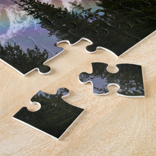 Regenbogen beim Glacier Nationalpark - Berge Puzzle (Seite)