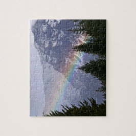 Regenbogen beim Glacier Nationalpark - Berge Puzzle