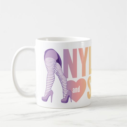 Regenbogen-Bein-Logo-Tasse Kaffeetasse (Links)