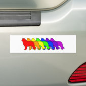 Regenbogen-Belgier-Schäferhund Autoaufkleber (Auf Auto)