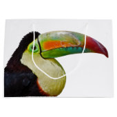 Regenbogen-Berechnete Toucan Geschenk-Tasche Große Geschenktüte (Vorderseite)