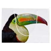 Regenbogen-Berechnete Toucan Geschenk-Tasche Große Geschenktüte (Rückseite)