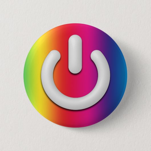 Regenbogen-Bereitschaftsknopf - Vertikale Button (Vorderseite)
