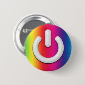 Regenbogen-Bereitschaftsknopf - Vertikale Button (Vorne & Hinten)