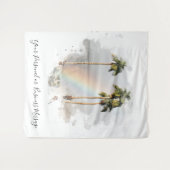 *~* Regenbogen Berg EXOTIC TROPICAL Palm AR11 Wandteppich (Vorderseite (Horizontal))