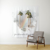 *~* Regenbogen Berg EXOTIC TROPICAL Palm AR11 Wandteppich (Beispiel)