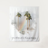 *~* Regenbogen Berg EXOTIC TROPICAL Palm AR11 Wandteppich (Vorderseite)