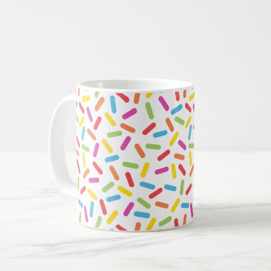 Regenbogen besprüht kaffeetasse (Vorderseite Links)