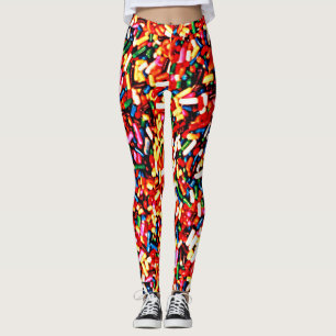 Regenbogen besprüht leggings