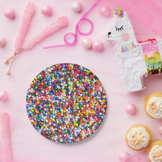 Regenbogen besprüht pappteller (Party)