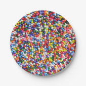 Regenbogen besprüht pappteller (Vorderseite)