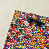 Regenbogen besprüht strandtuch (Beispiel)