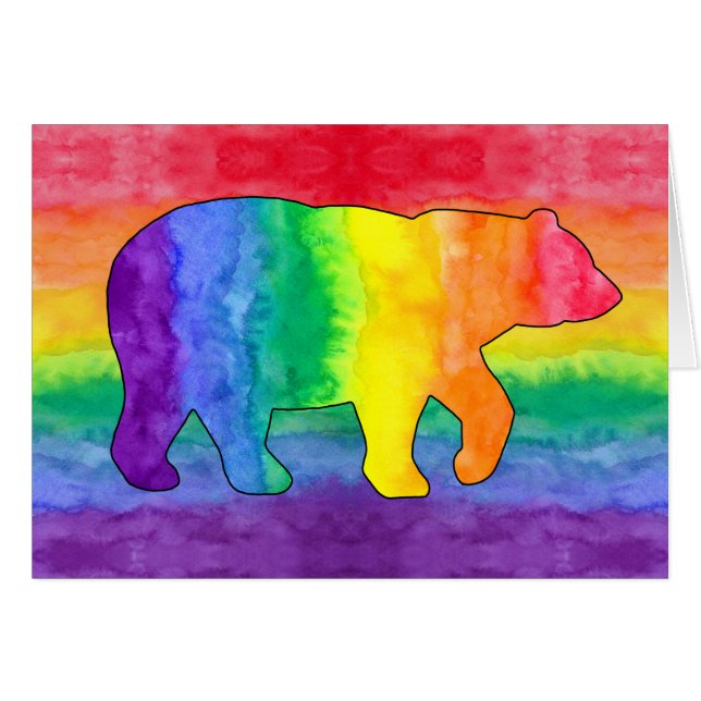 Regenbogen betreffen Regenbogen-Karte (Vorderseite (Horizontal))