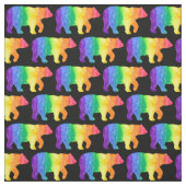 Regenbogen betreffen schwarzes Gewebe H Stoff (Muster)