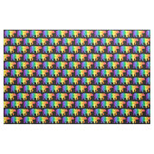 Regenbogen betreffen schwarzes Gewebe H Stoff (Fat Quarter (45,7 x 55,9 cm))