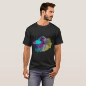 Regenbogen-Betta-Fisch T-Shirt (Vorne ganz)