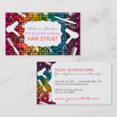 Regenbogen-bezaubernde Friseursalon-Visitenkarten Visitenkarte (Vorne/Hinten)