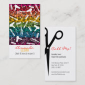 Regenbogen-bezaubernde Visitenkarte (Vorne/Hinten)