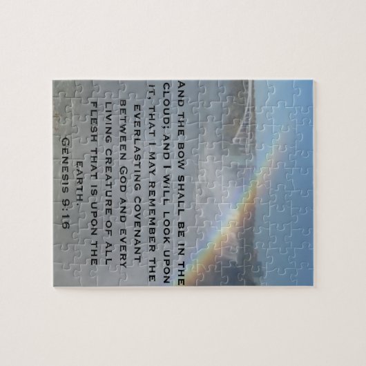 Regenbogen-Bibel-Schrift Puzzle (Horizontal)