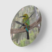 Regenbogen Bieneesser Vogel, Australien Runde Wanduhr (Winkel)