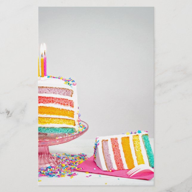 Regenbogen Birthday Cake (Vorderseite)