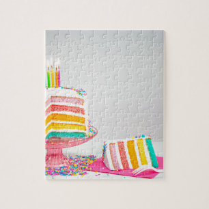 Regenbogen Birthday Cake Puzzle