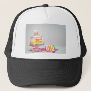 Regenbogen Birthday Cake Truckerkappe