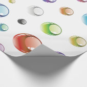 Regenbogen-Blasen-Muster Geschenkpapier (Ecke)