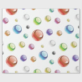 Regenbogen-Blasen-Muster Geschenkpapier (Flach)