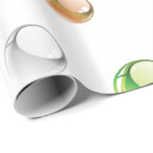 Regenbogen-Blasen-Muster Geschenkpapier (Rolleneckpunkt)