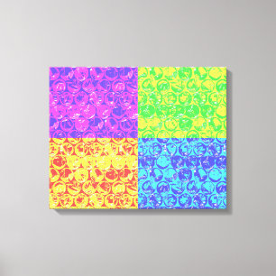 Regenbogen-Blasenfolie Pop-Art Leinwanddruck