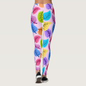 Regenbogen-Blätter Leggings (Rückseite)