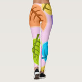 Regenbogen-Blätter Leggings (Rückseite)
