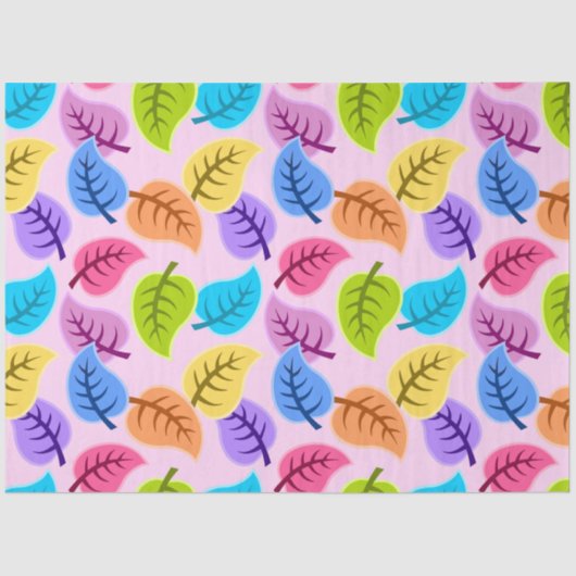 Regenbogen-Blätter Seidenpapier (Vorderseite)