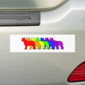 Regenbogen-Blau Heeler Autoaufkleber (Auf Auto)