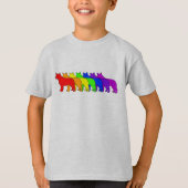 Regenbogen-Blau Heeler T-Shirt (Vorderseite)