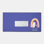 Regenbogen Blau Schreibtischunterlage (Tastatur & Maus)