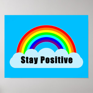 REGENBOGEN - Bleib positiv Poster