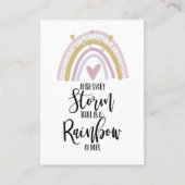 Regenbogen bleibe starke Abzeichen-Inhaberfehler Visitenkarte (Vorderseite)