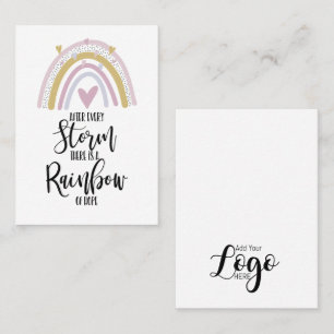 Regenbogen bleibe starke Abzeichen-Inhaberfehler Visitenkarte