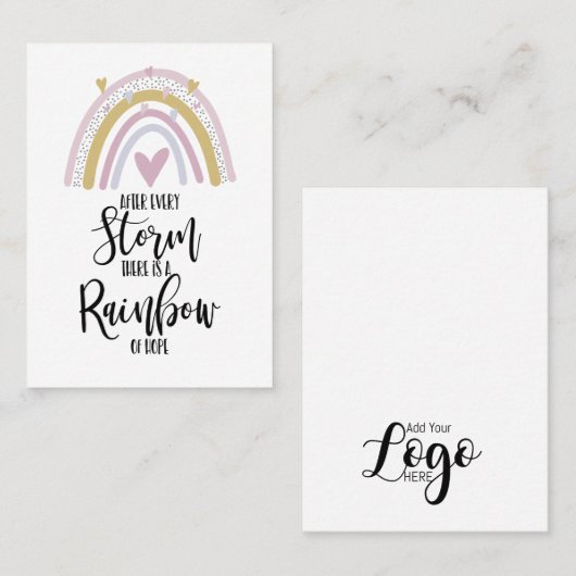 Regenbogen bleibe starke Abzeichen-Inhaberfehler Visitenkarte (Vorne/Hinten)