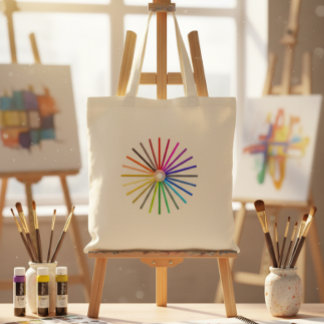 Regenbogen-Bleistift Kreativitäts-Tasche Tragetasche