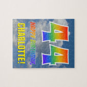 Regenbogen-Blick "44" u. "ALLES GUTE ZUM Puzzle (Horizontal)